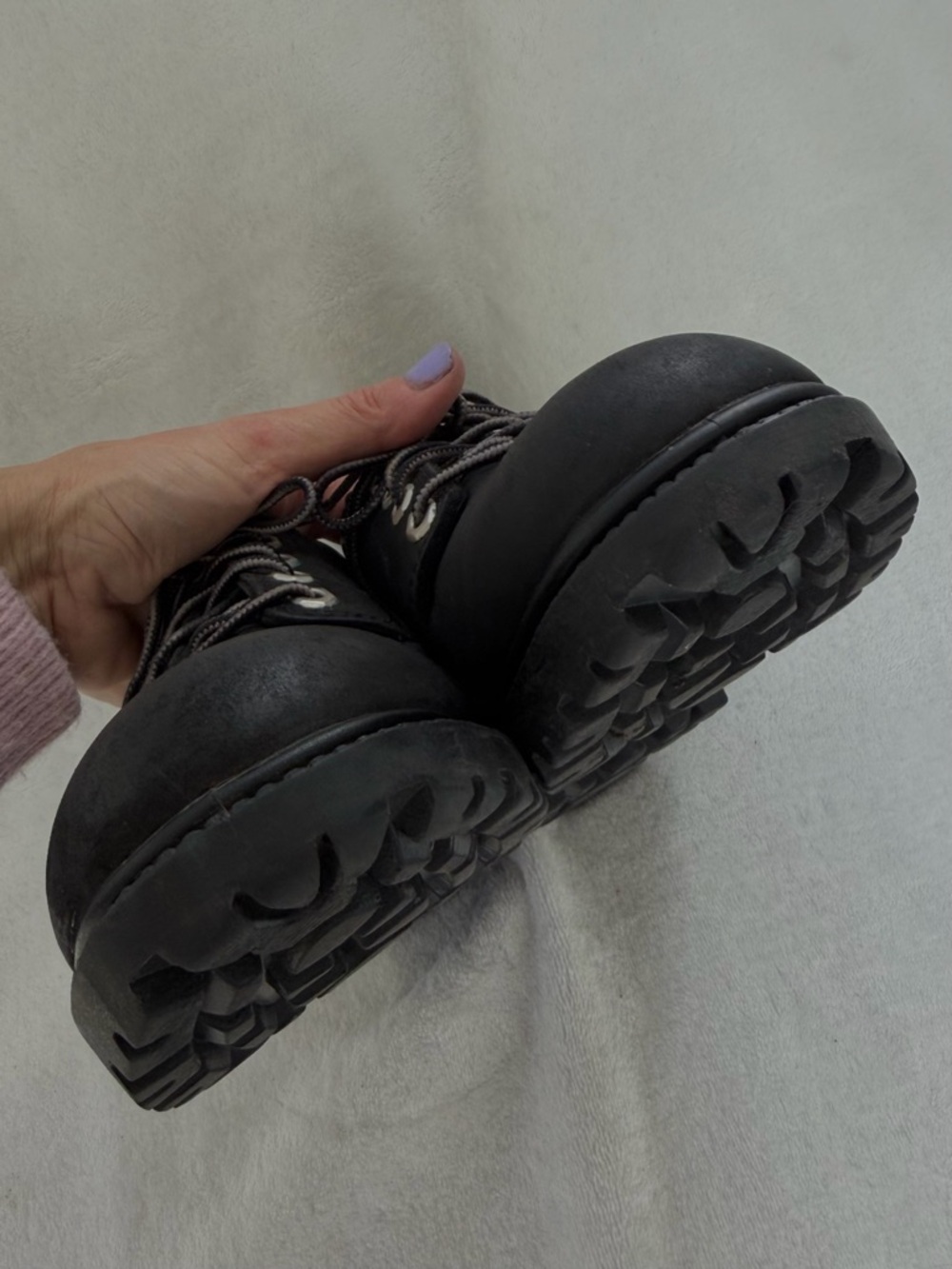 Timberland Waterproof Chukka Boots Combat Moto Boots Black Nubuck Size 7.5 - Picture 6 of 16